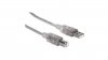 Kabel USB 2.0 AM-BM 1.8m do Drukarki Srebrny Ekranowany